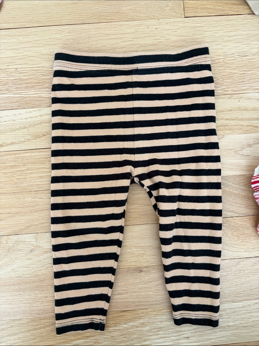 Baby Gap Striped Black and Tan Kids Leggings